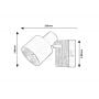 Kinkiet 1x5 W czarny-drewno 71421 Rabalux Noxelle zdj.2
