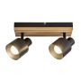 Lampa podsufitowa 2x10 W czarna-drewno 73421 Rabalux Noxelle zdj.1