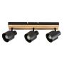 Lampa podsufitowa 3x10 W czarna-drewno 73422 Rabalux Noxelle zdj.3