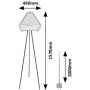 Lampa stojąca 1x40 W szara 74000 Rabalux Lomiro zdj.2