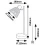 Lampa stołowa 1x10 W czarna-popielata 74018 Rabalux Farelia zdj.2