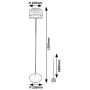 Lampa stojąca 1x20 W czarna-przydymiona 74038 Rabalux Xelira zdj.2