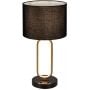 Lampa stołowa 1x60 W czarna-złota 74044 Rabalux Domiro zdj.1