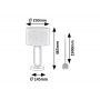 Lampa stołowa 1x60 W czarna-złota 74044 Rabalux Domiro zdj.2