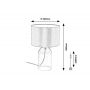 Lampa stołowa 1x40 W szara 74047 Rabalux Luxin zdj.2