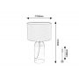 Lampa stołowa 1x40 W szara 74048 Rabalux Luxin zdj.2