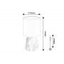 Lampa stołowa 1x40 W biała 74067 Rabalux Nalisa zdj.2