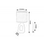 Lampa stołowa 1x40 W biała 74070 Rabalux Sylira zdj.2