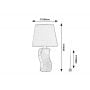 Lampa stołowa 1x40 W szara 74073 Rabalux Dayami zdj.2