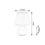 Lampa stołowa 1x40 W różowa 74078 Rabalux Ingrid zdj.2