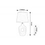 Lampa stołowa 1x25 W beżowa 74079 Rabalux Madelor zdj.2