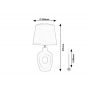 Lampa stołowa 1x25 W brązowa 74080 Rabalux Madelor zdj.2