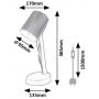 Lampa biurkowa 1x11 W zielona 74087 Rabalux Solvet zdj.2