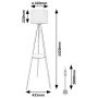 Lampa stojąca 1x40 W drewno 74108 Rabalux Trevia zdj.2