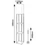 Lampa stojąca 1x40 W beżowa 74192 Rabalux Bronn zdj.2