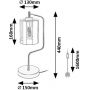 Lampa stołowa 1x40 W czarna-przydymiona 74202 Rabalux Perez zdj.2