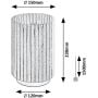 Lampa stołowa 1x6 W czarna-szara 74212 Rabalux Revan zdj.2