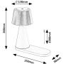 Lampa stołowa 1x5 W czarna-beżowa 74214 Rabalux Zavier zdj.2