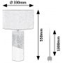 Lampa stołowa 1x40 W złota-brązowa 74219 Rabalux Yelda zdj.2