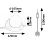 Lampa stołowa 1x5 W biała-czarna 74222 Rabalux Jules zdj.2