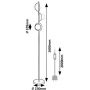 Lampa stojąca 3x5 W biała-czarna 74223 Rabalux Jules zdj.2