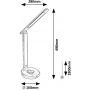 Inteligentna lampa biurkowa 1x6 W biała-czarna 74226 Rabalux Jacey zdj.2