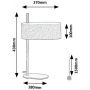 Lampa stołowa 1x40 W czarna-beżowa 74241 Rabalux Narmin zdj.2
