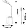 Lampa biurkowa 1x6 W biała-niebieska 74244 Rabalux Arvid zdj.2