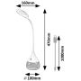 Lampka RGB 1x4 W biała 74248 Rabalux Vivter zdj.2