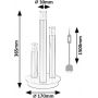 Lampa stołowa 3x5 W przezroczysta-złota 74366 Rabalux Ramira zdj.2