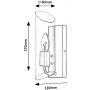 Kinkiet 1x12 W chrom-przezroczysty 75029 Rabalux Teodoro zdj.2