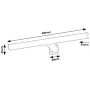 Kinkiet 1x6 W biały-czarny 75051 Rabalux Oliro zdj.2