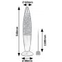 Lampa stołowa 1x25 W multikolor 76008 Rabalux Glitter Rainbow2 zdj.2