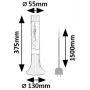 Lampa stołowa 1x25 W przezroczysta-srebrna-żółta-czerwona 76025 Rabalux Poppilol zdj.2