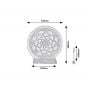 Lampa stołowa 1x15 W brązowa 76031 Rabalux Mandali zdj.2