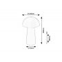 Lampa stołowa 1x1.5 W biała 76037 Rabalux Mireo zdj.2