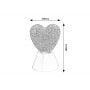 Lampa stołowa 1x0.8 W biała 76040 Rabalux Sparkly zdj.2