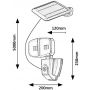 Kinkiet solarny 1x12 W biały 77012 Rabalux Zlarin zdj.2