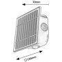 Kinkiet solarny 1x0.5 W czarny 77034 Rabalux Emmen zdj.2