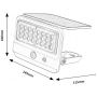 Kinkiet solarny 1x7 W biały 77090 Rabalux Flaxton zdj.2