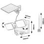 Kinkiet solarny 2x5 W czarny 77091 Rabalux Leszno zdj.2