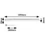 Lampa podszafkowa 1x20 W biała-czarna 78016 Rabalux Bareg zdj.2