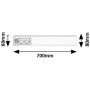Lampa podszafkowa 1x15 W biała 78041 Rabalux Bath2E zdj.2