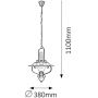 Lampa wisząca 1x60 W czarna-miedź 7870 Rabalux Enna zdj.2