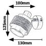 Kinkiet 1x40 W chrom-szary-satyna 5379 Rabalux Basil zdj.2