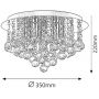 Lampa podsufitowa 5x40 W chrom 2616 Rabalux Corinna zdj.2