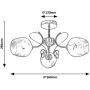 Lampa podsufitowa 3x40 W złota 5098 Rabalux Fauna zdj.2