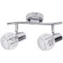 Lampa podsufitowa 2x40 W chrom-przezroczysta 6092 Rabalux Lauren zdj.1
