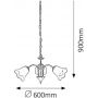 Lampa wisząca 3x40 W złota 7233 Rabalux Rafaella zdj.2