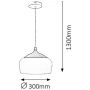 Lampa wisząca 1x60 W biała 2563 Rabalux Sadie zdj.2